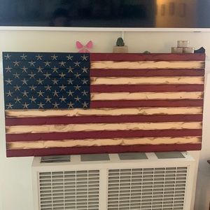 Unused wooden American flag 🇺🇸